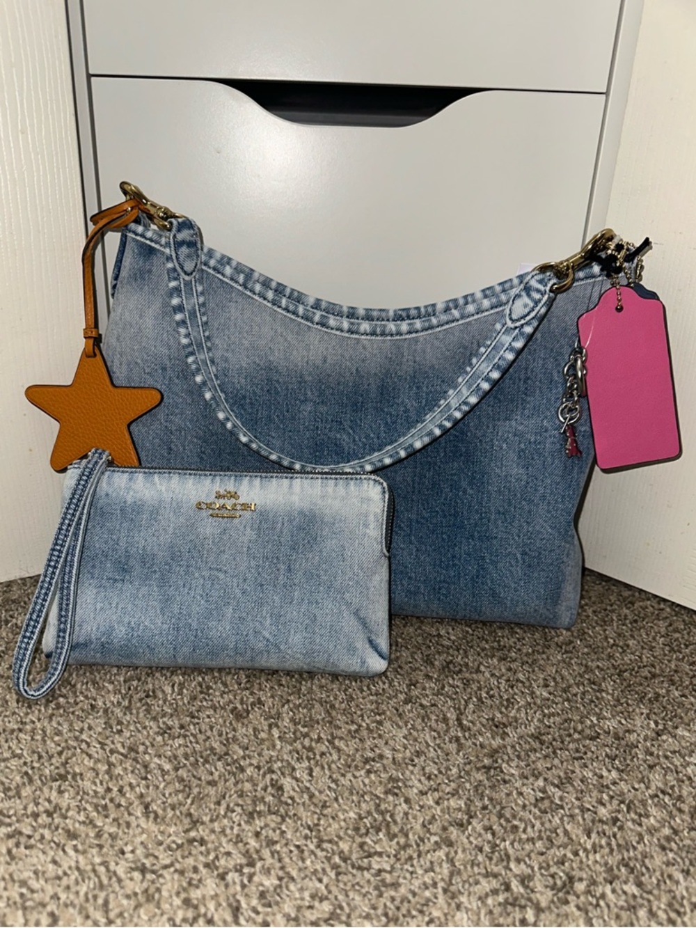 Coach Loved Denim Laurel with Charms - Picture 2 of 12